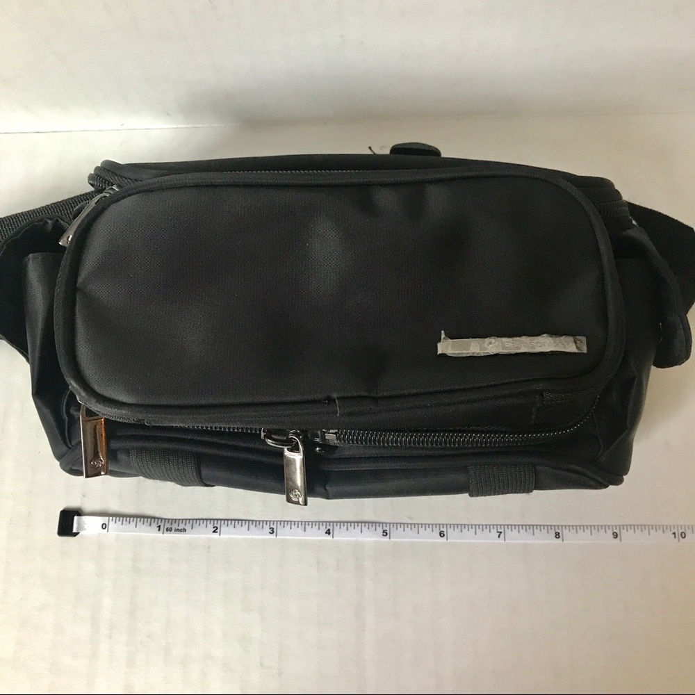 Samsonite Black nylon waist belt fannny pack new - Picture 3 of 9